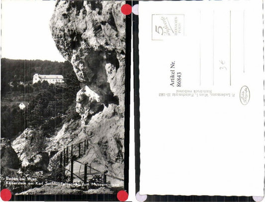 86843,Baden b. Wien Felsenweg zum Museum