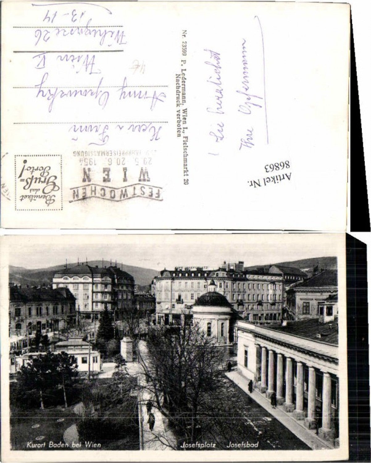 86863,Baden b. Wien Josefsplatz Josefsbad