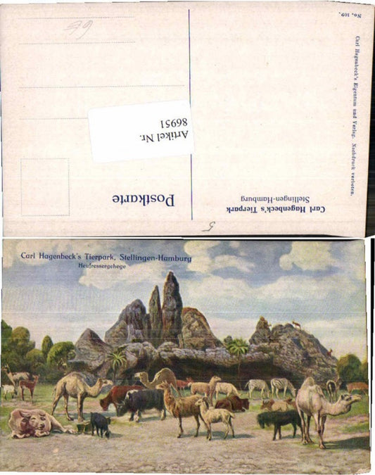 86951,Hamburg Stellingen Hagenbeck Tierpark Heufresser Gehege