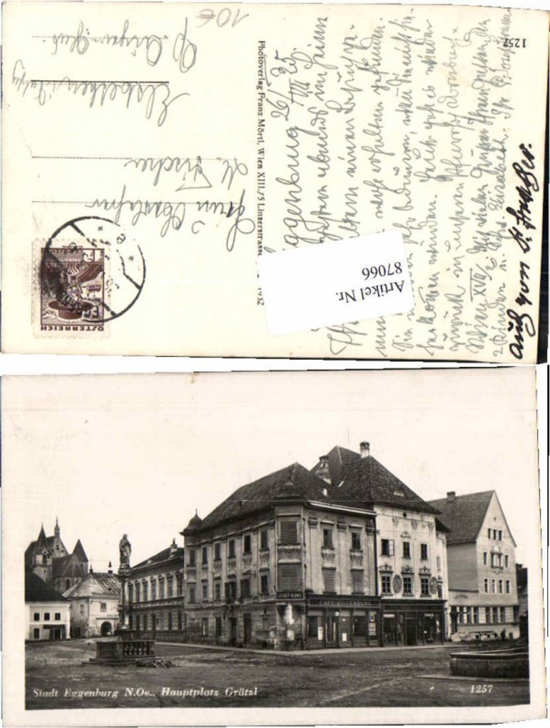 87066,Eggenburg Hauptplatz Cafe Eggenburg