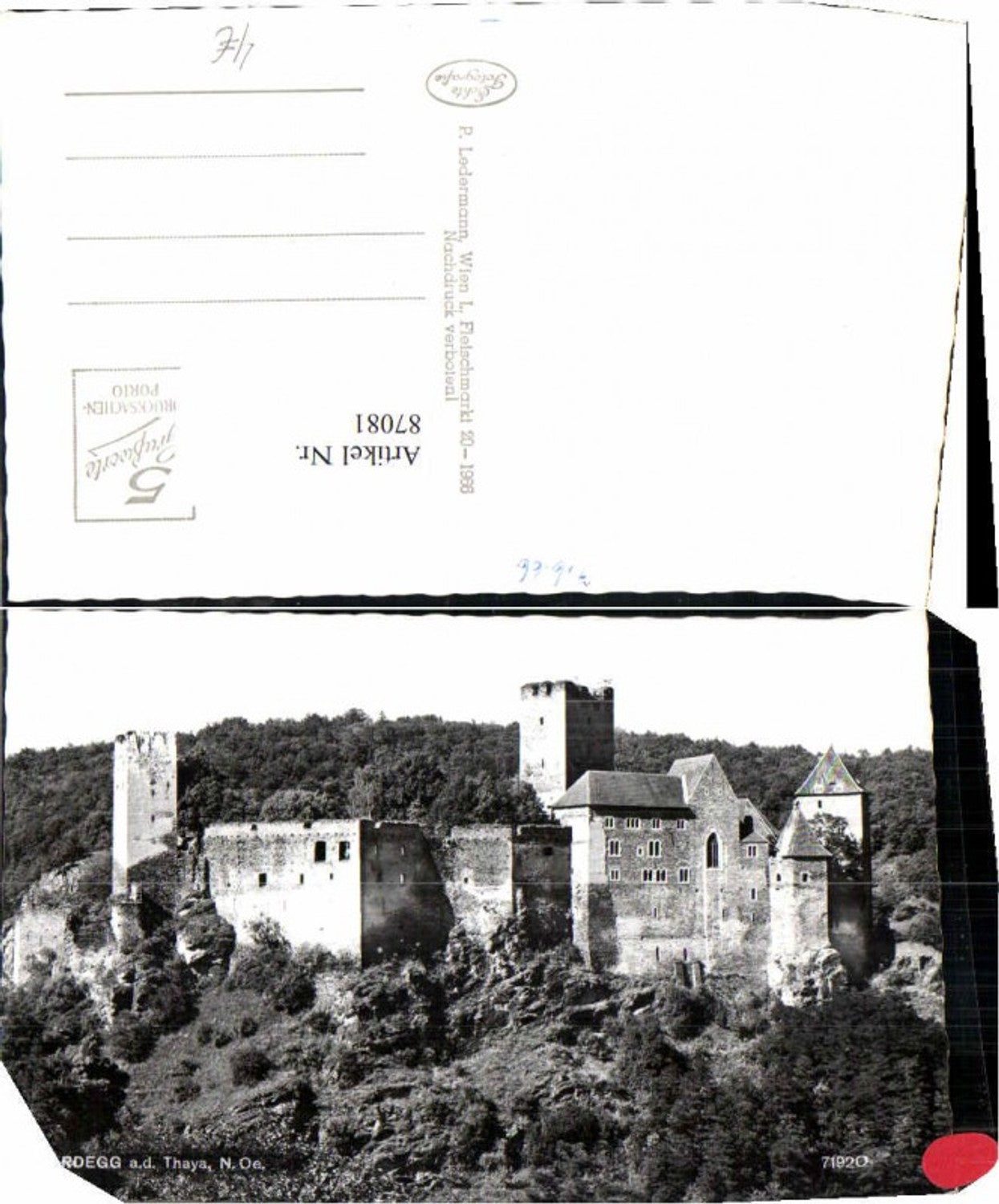 87081,Hardegg a.d. Thaya Ruine