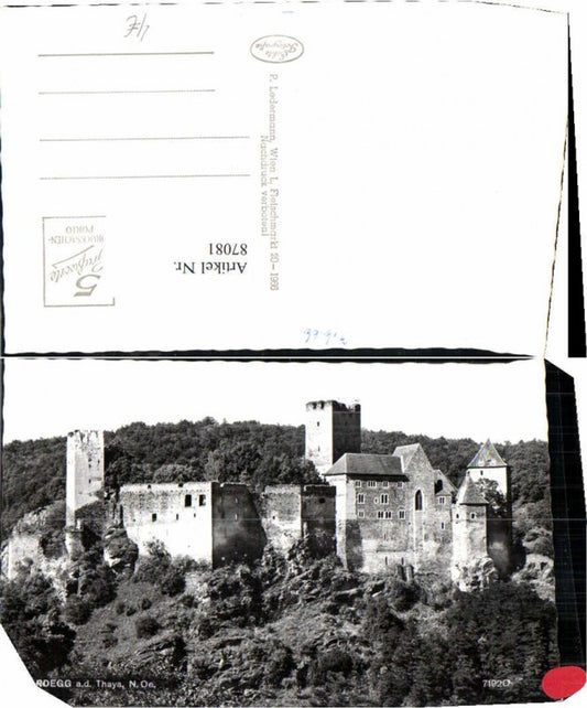 87081,Hardegg a.d. Thaya Ruine