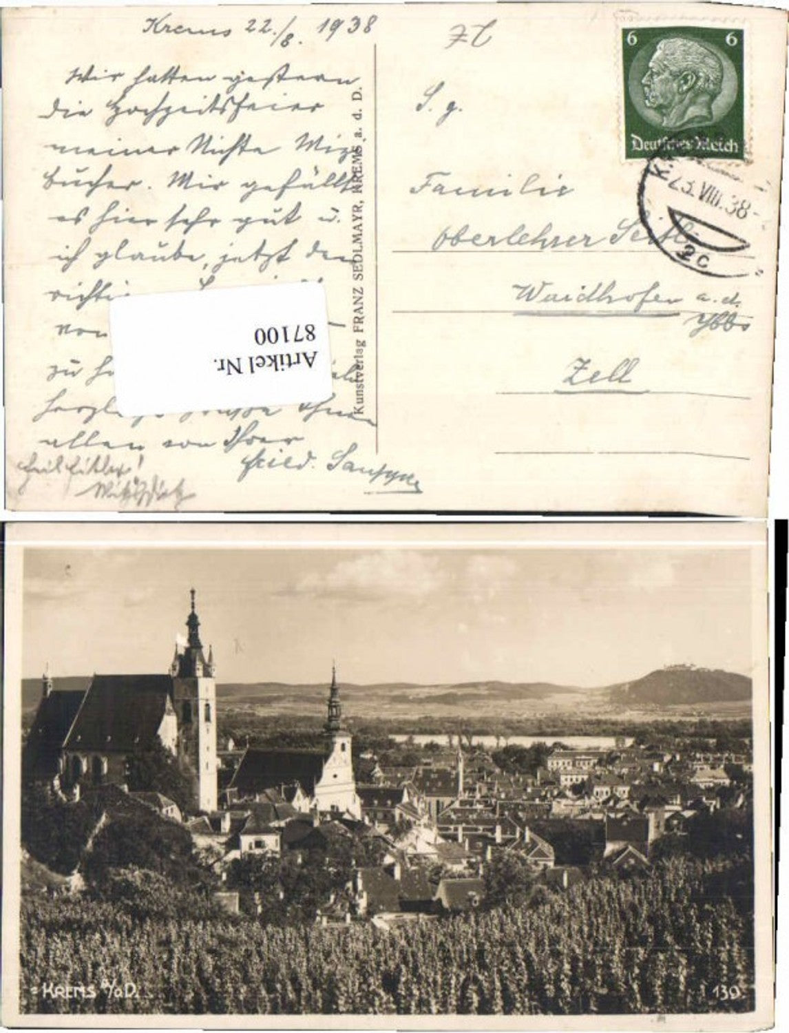 87100,FotoAK Krems a.d. Donau 1938