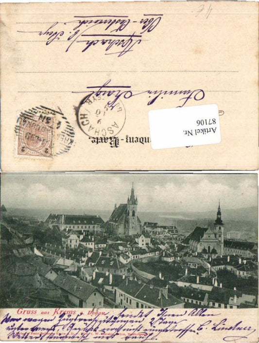 87106,Gruss aus Krems a.d. Donau 1899