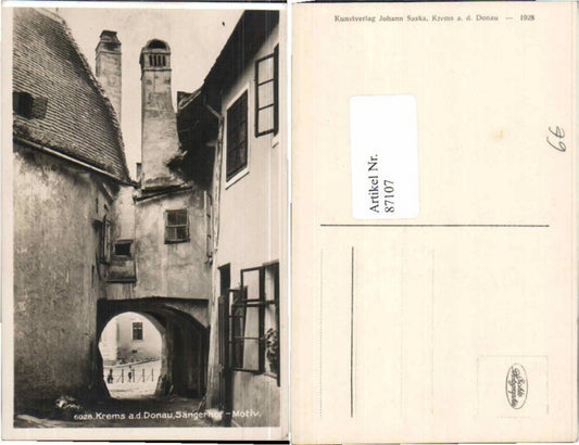 87107,Krems a.d. Donau Sängerhof Motiv 1928
