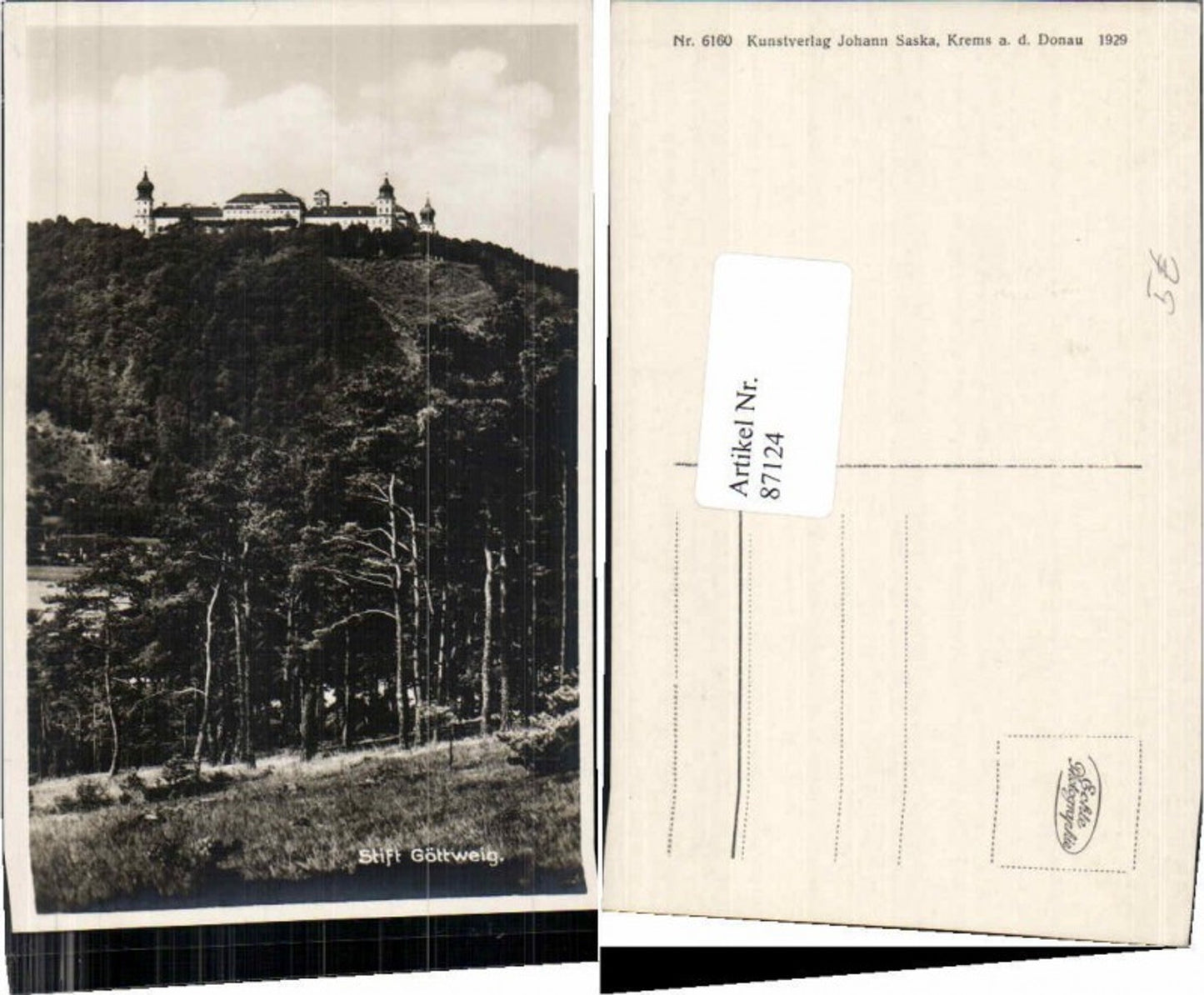 87124,Göttweig Furth Waldpartie 1929