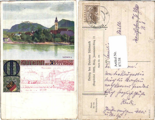 87138,Verein Südmark 190 Mautern Göttweig Assmann R sign