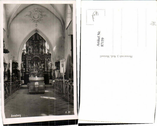 87159,Annaberg Kirche Innen Altar