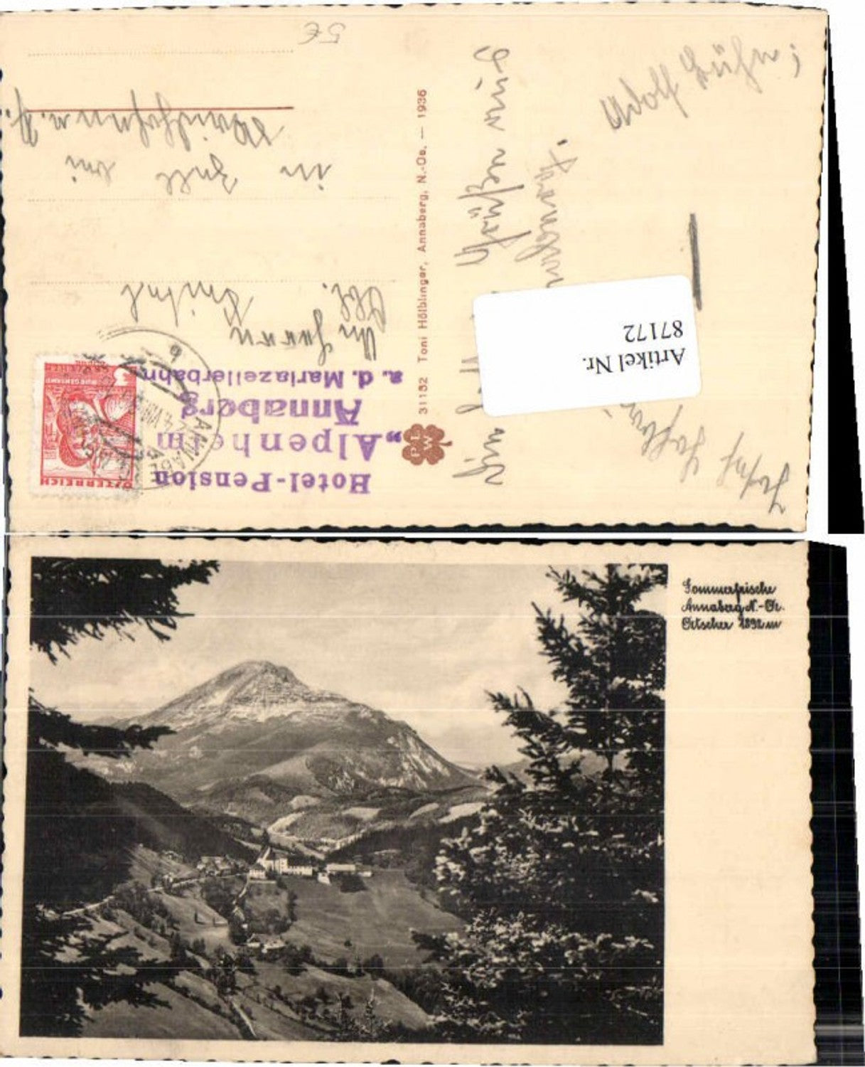 87172,Annaberg m. Ötscher 1936
