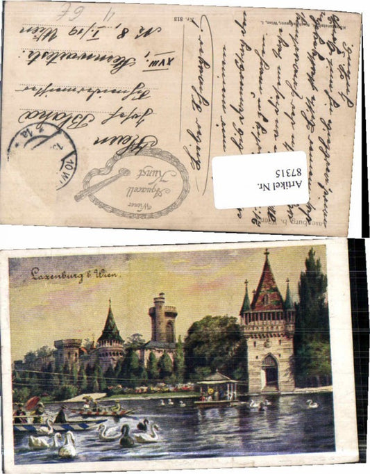 87315,Laxenburg Franzensburg b. Wien Boote See