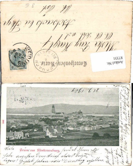 87331,Gruss aus Klosterneuburg 1900 Wiesenpartie RAR