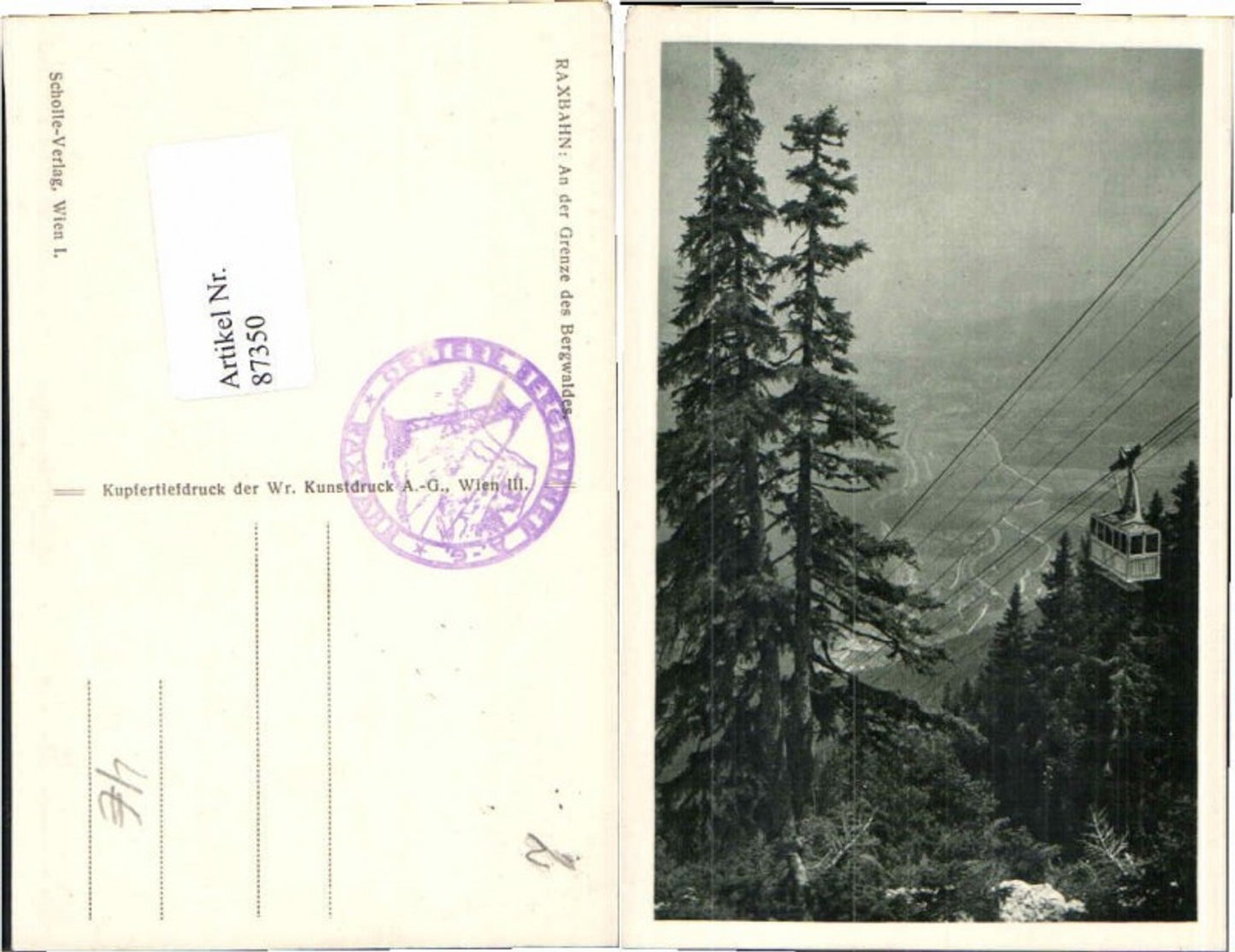 87350,Raxbahn Bergbahn b. Reichenau Semmering