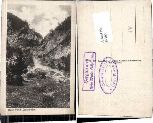 87366,Hohe Wand Leitergraben Partie Bergturnfest