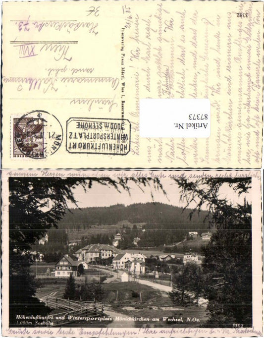 87373,Mönichkirchen am Wechsel Wegpartie 1935