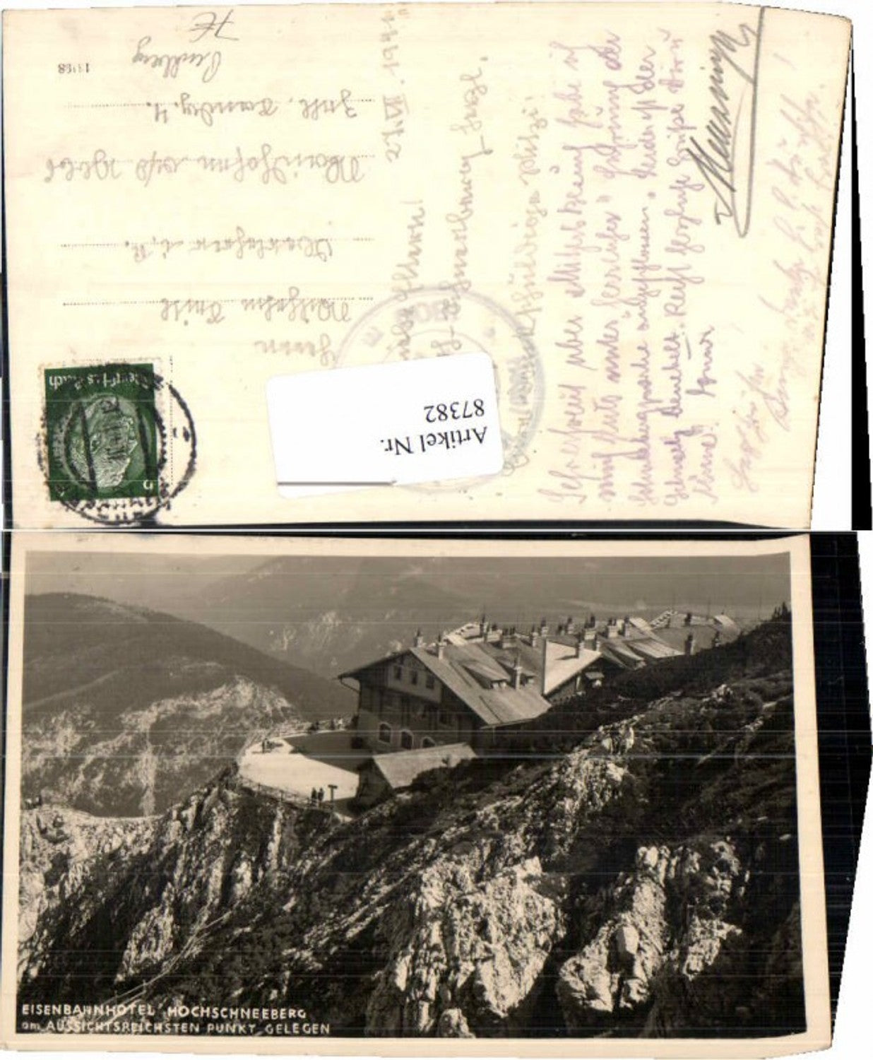 87382,Eisenbahnhotel Hochschneeberg Puchberg Schneeberg