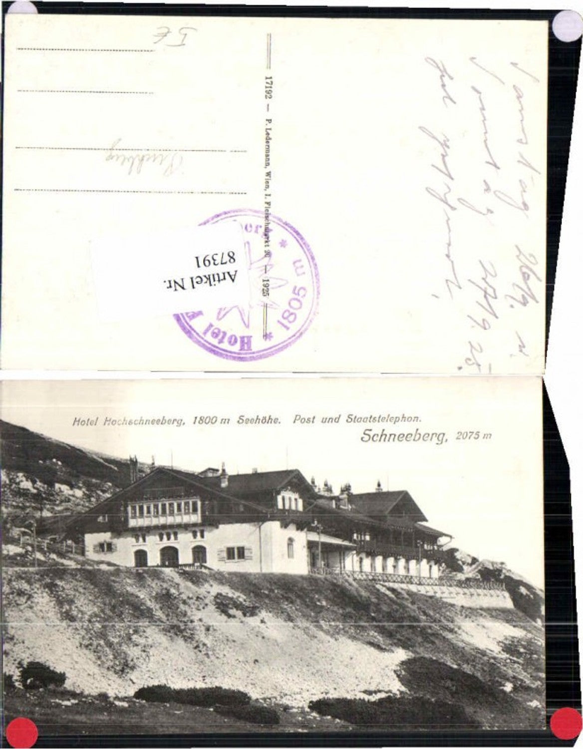 87391,Hotel Hochschneeberg Schneeberg Puchberg