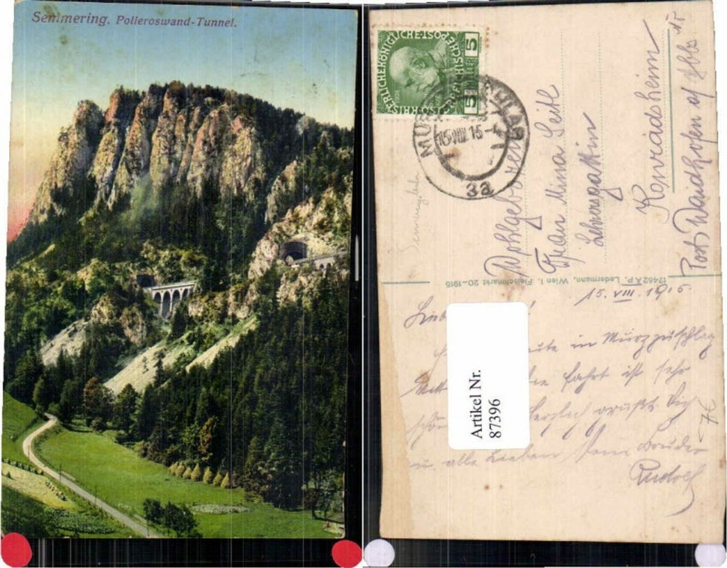 87396,Semmering Polleroswand Viadukt Semmeringbahn