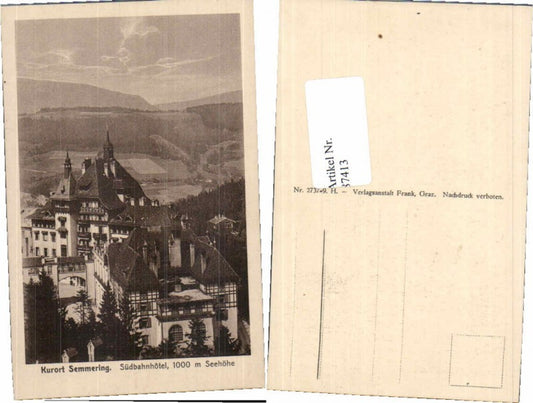 87413,Semmering Südbahnhotel 1920