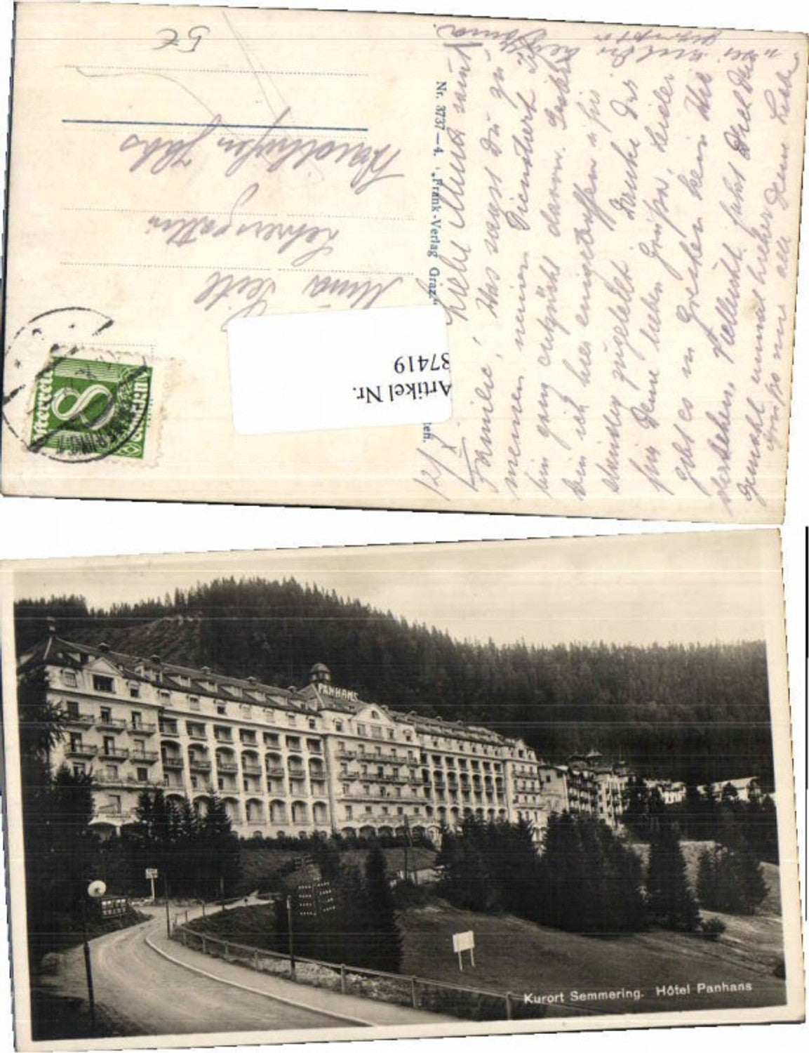 87419,Semmering Partie am Hotel Panhans