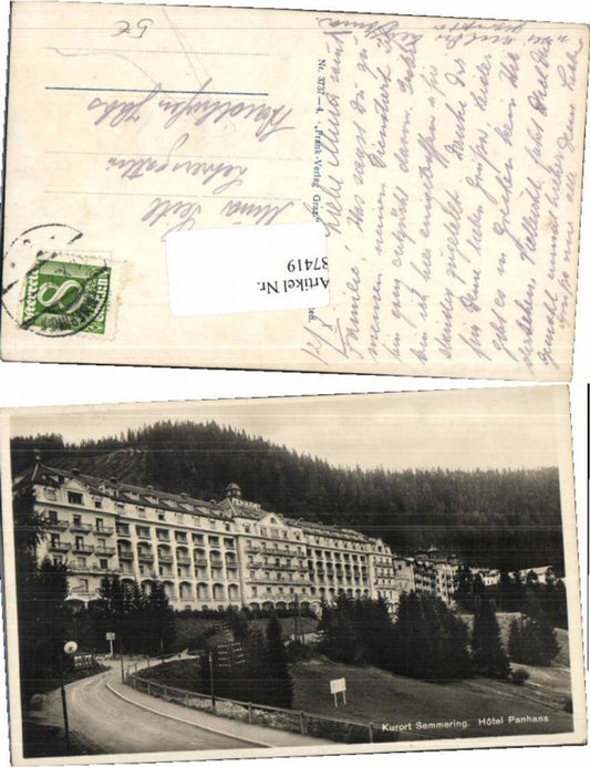 87419,Semmering Partie am Hotel Panhans