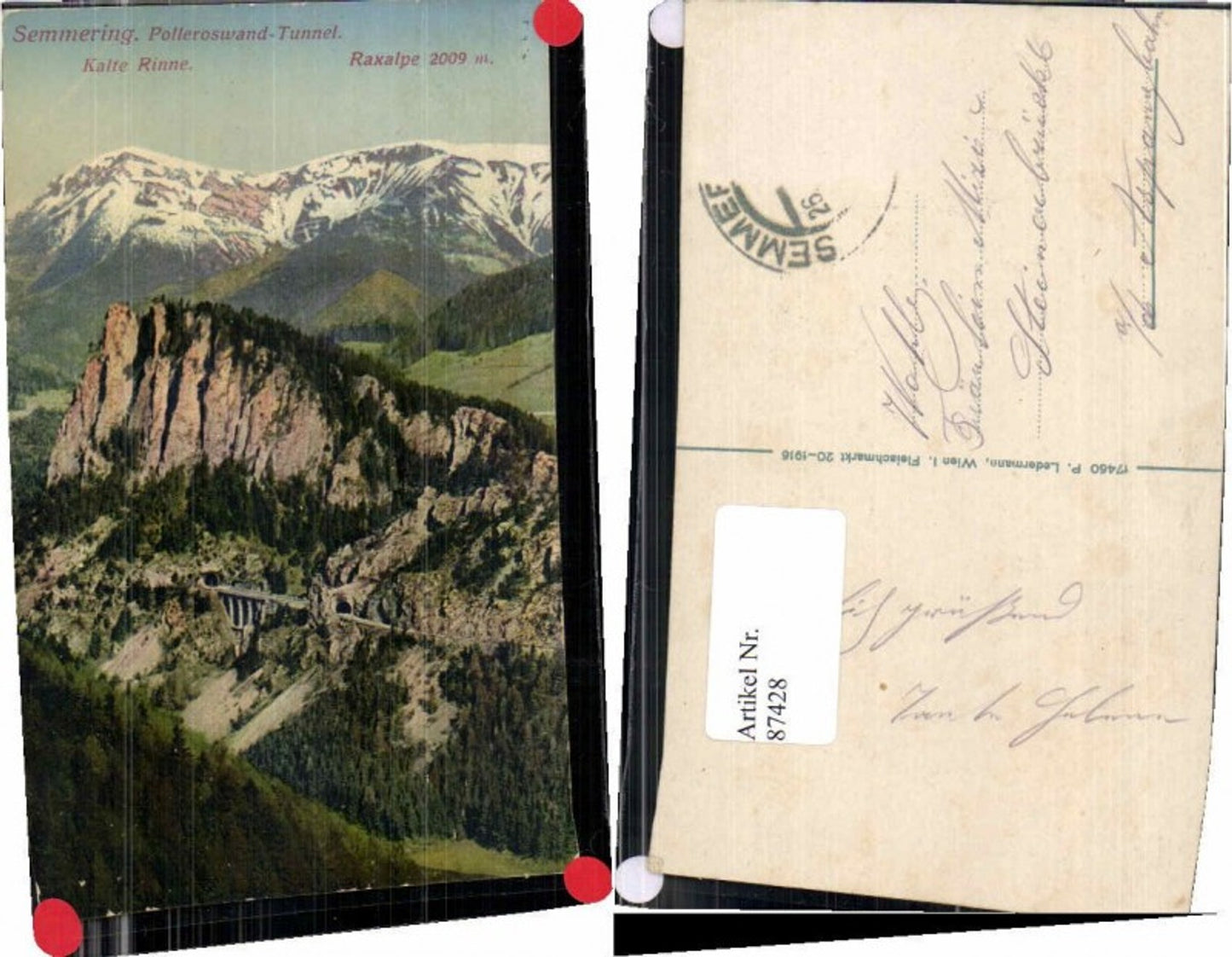87428,Semmering Polleroswand Viadukt Semmeringbahn