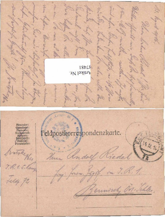 Alte Ansichtskarte – Old Postcard