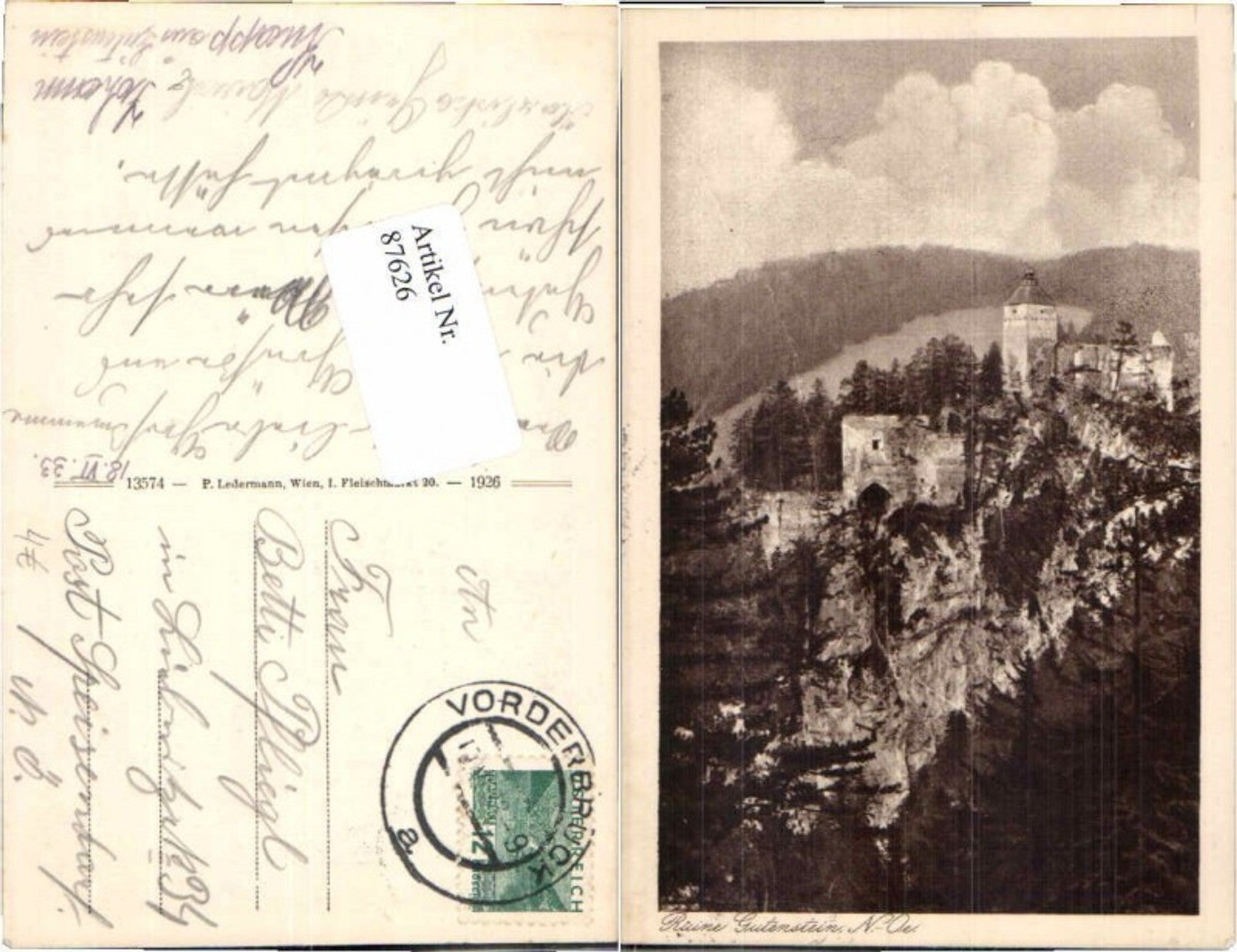 Alte Ansichtskarte – Old Postcard