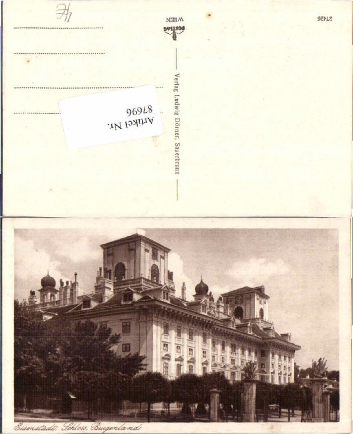 87696,Eisenstadt Partie am Schloss