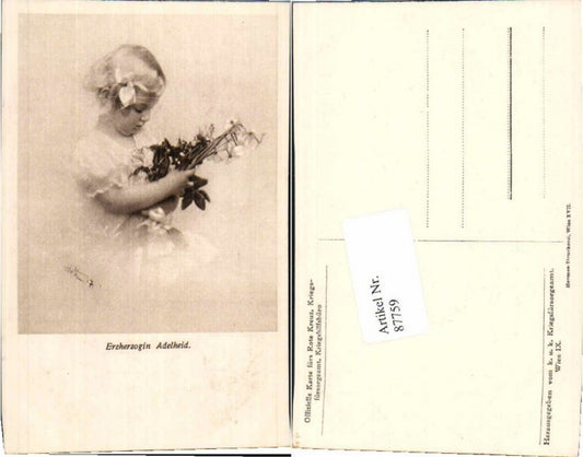 87759,Erzherzogin Adelheid Portrait