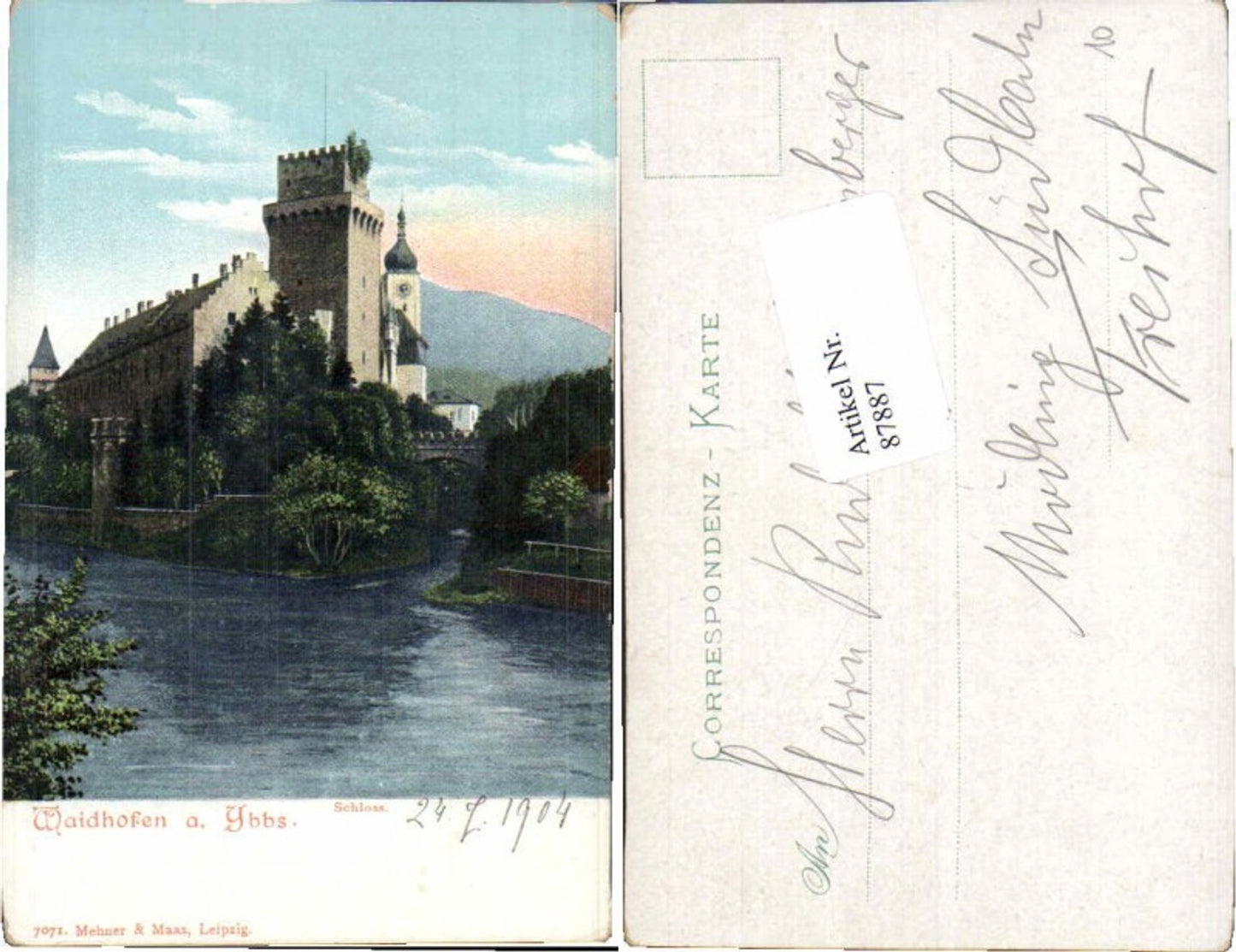 87887,Waidhofen a.d. Ybbs Schloss 1904