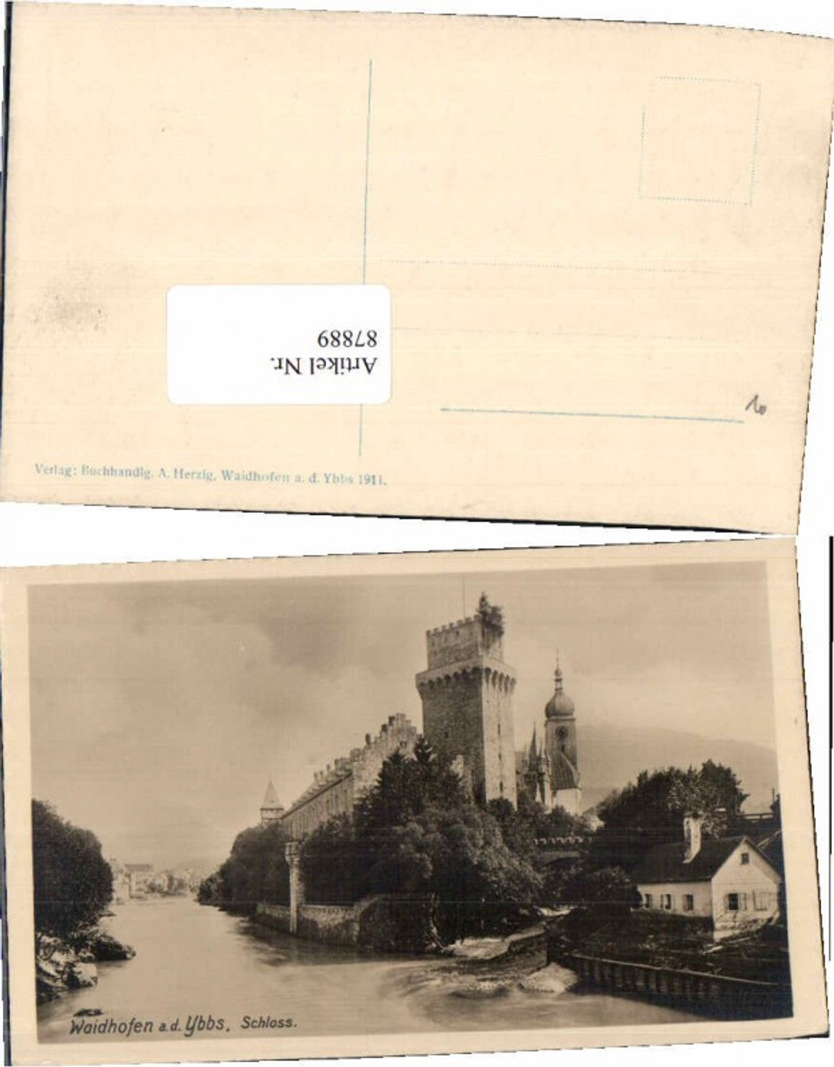 87889,Waidhofen a.d. Ybbs Schloss Partie 1911