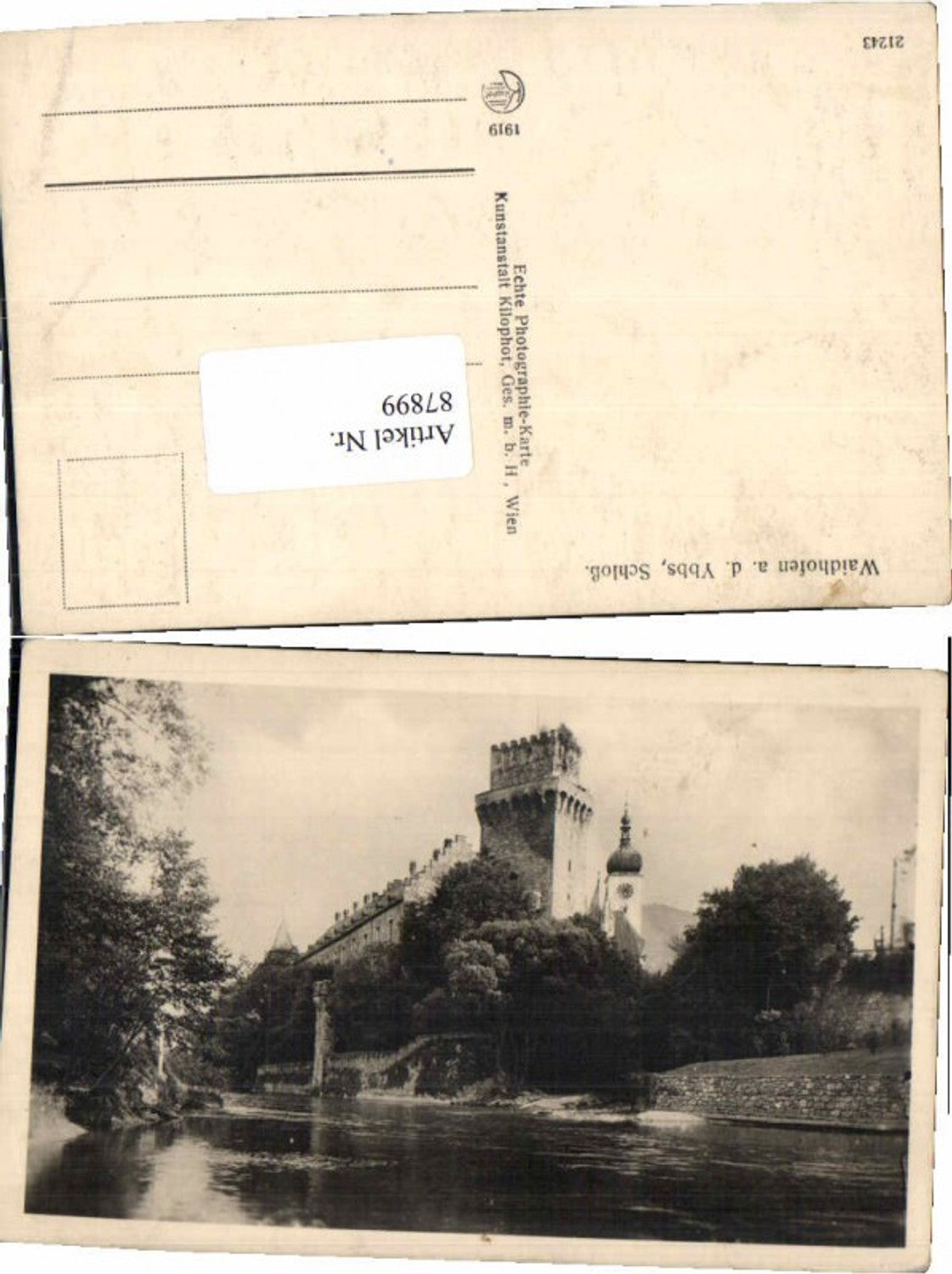 87899,Waidhofen a.d. Ybbs Schloss Partie 1919