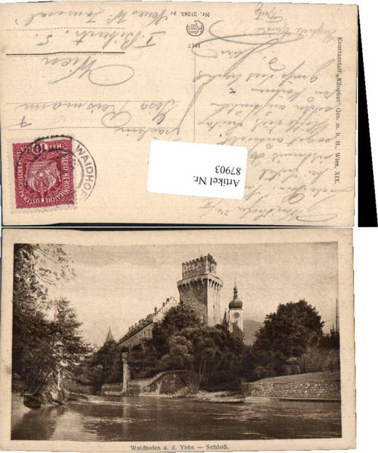 87903,Waidhofen a.d. Ybbs Schloss Ansicht 1917