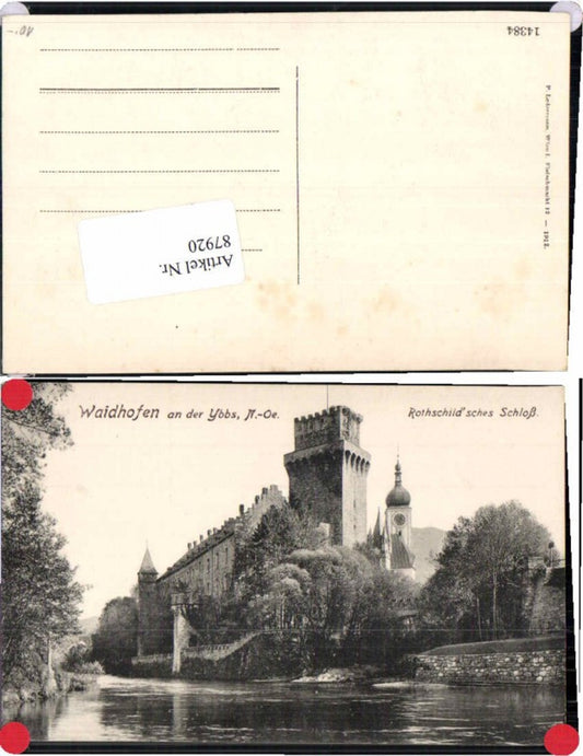 87920,Waidhofen a.d. Ybbs Schloss 1912