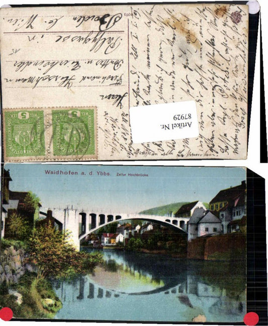 87929,Waidhofen a.d. Ybbs Partie b. Brücke zell