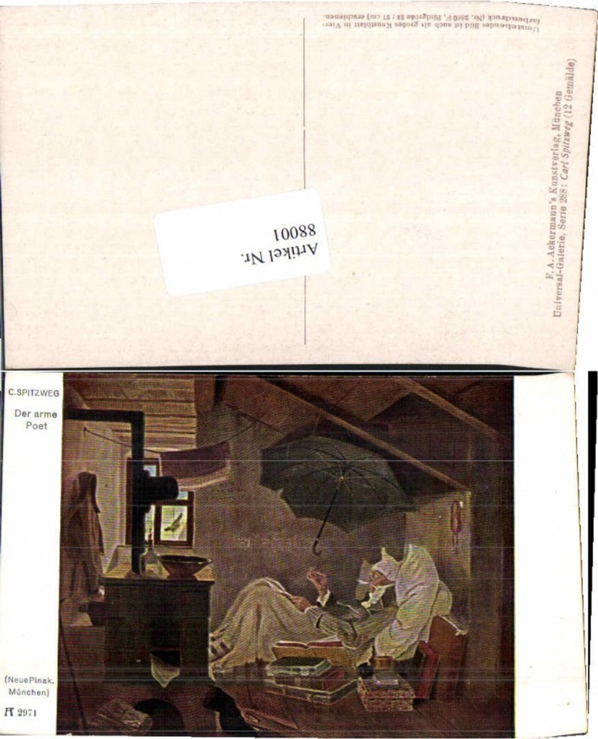 88001,Ackermann 2971 Carl Spitzweg Poet