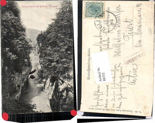 88352,Salzachöfen Golling Ausgang 1905