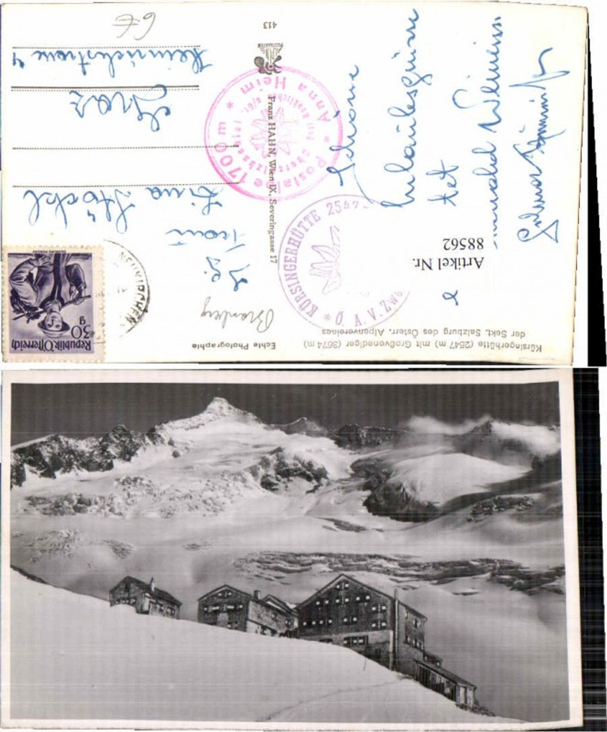 88562,Kürsingerhütte b. Bramberg Neukirchen