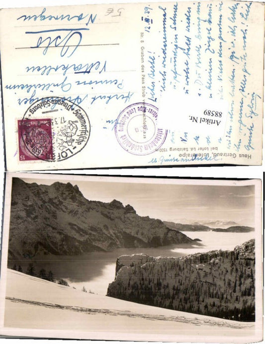 88589,Haus Gertraud Lofereralpe Lofer Unken 1939