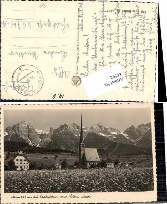 88592,Alm bei Saalfelden Wiesenpartie Feldpost