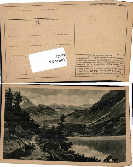 88629,Grünsee in Stubach Uttendorf im Pinzgau