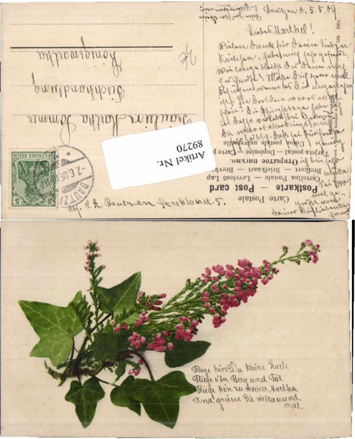 89270,Martin Rommel Verlag Farbenlichtdruck Blume