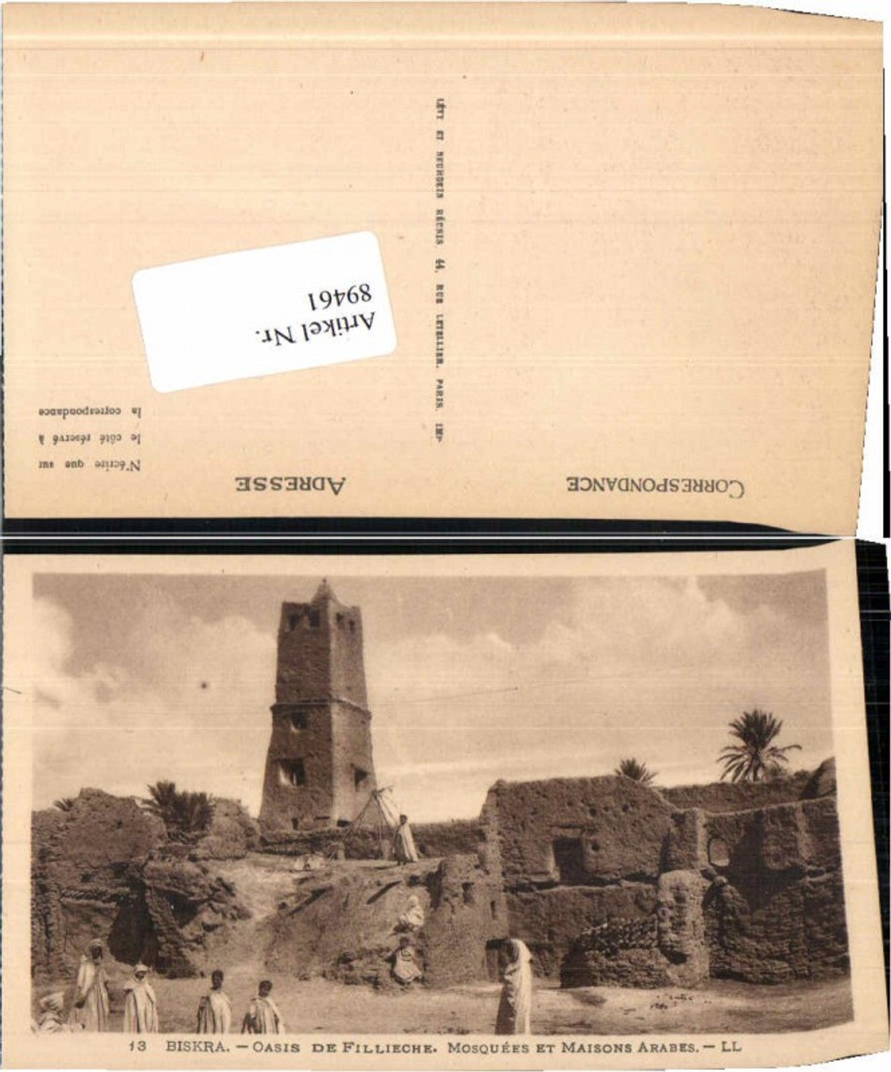 89461,Biskra Moschee Maisons Arabes pub LL 13