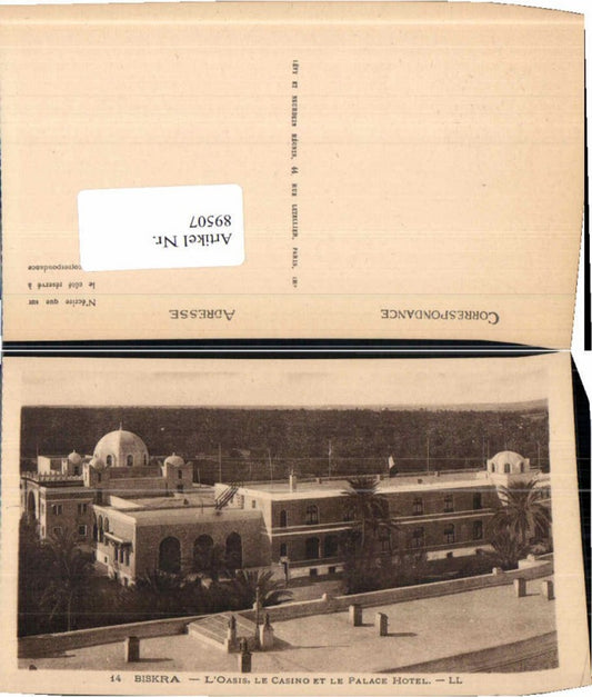 89507,Biskra Algerien Palace Hotel Casino pub LL 14