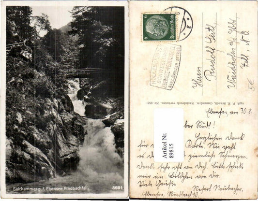 89815,Ebensee Rindbach Rindbachfall Brandt 5651