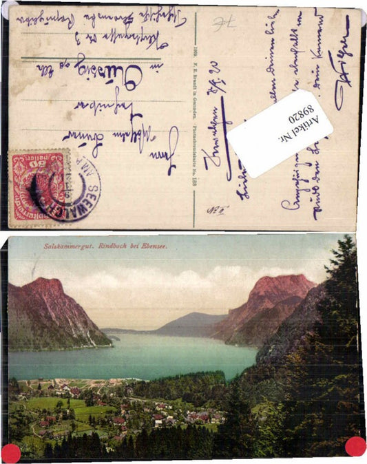 89820,Rindbach bei Ebensee Salzkammergut Brandt 188