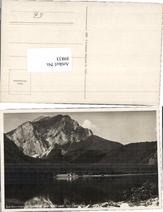 89833,Vorderer Langbathsee b. Ebensee Brandt 5456