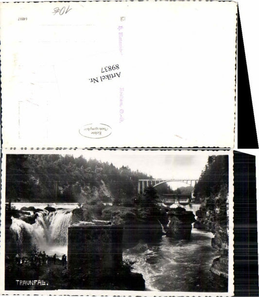 89837,Fotokarte Traunfall Gmunden pub Matauschek Roitham