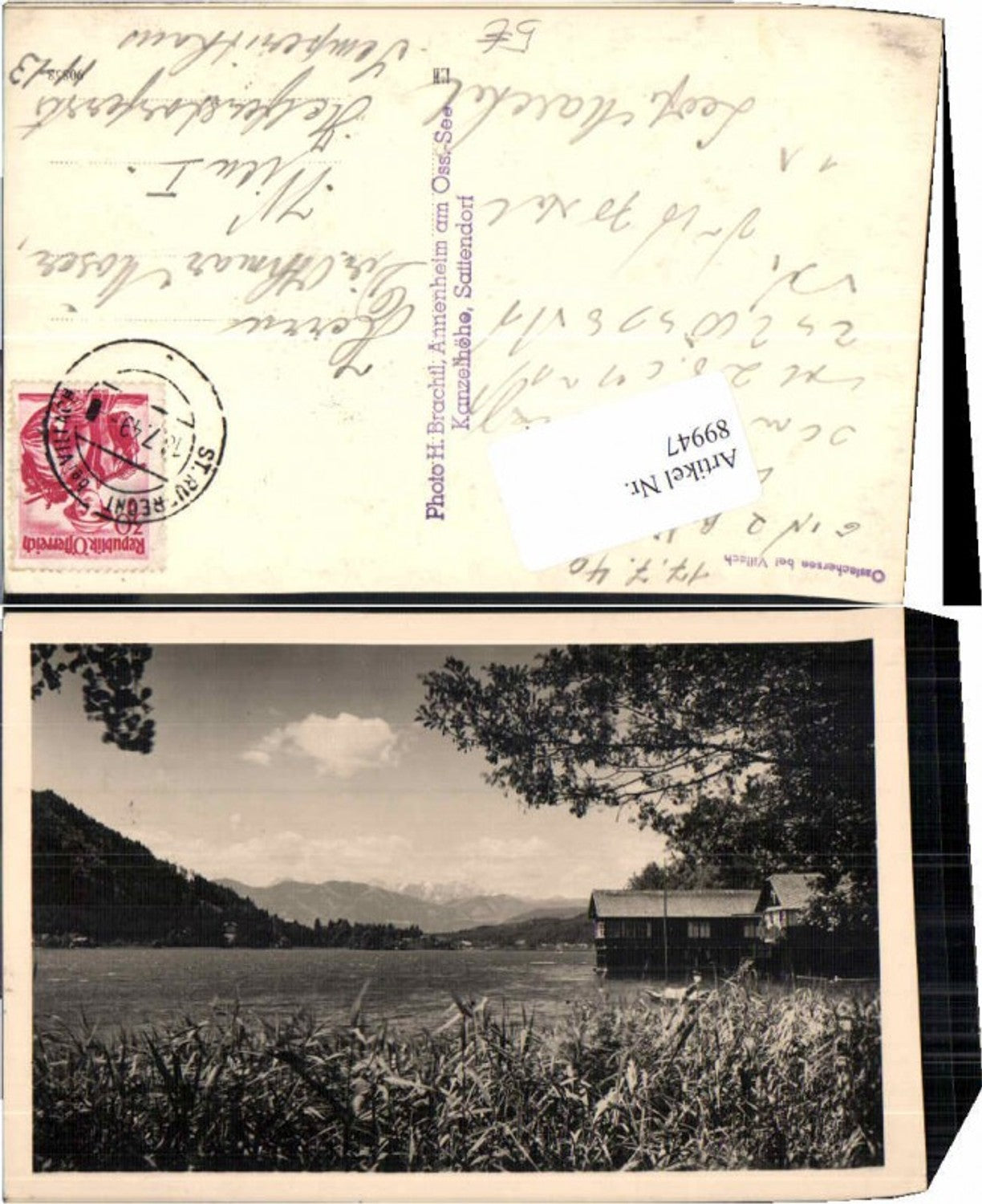 89947,FotoAK Ossiachersee b. Villach 1948