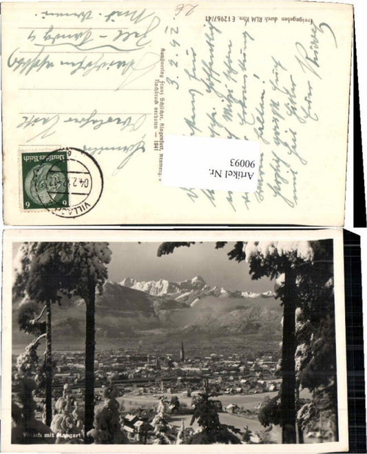 90093,Villach m. Mangart 1941